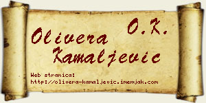 Olivera Kamaljević vizit kartica